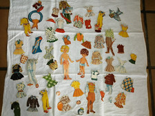 Lot de 50 découpis pour poupées à habiller années 60