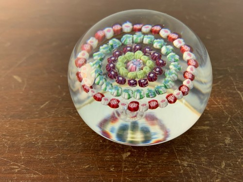 Presse papier millefiori - , en