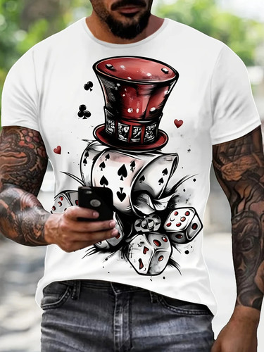 Shirt poker dés homme - t-shirt, 3d