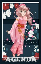 AGENDA Fille Manga 2021 2022 - Journalier 275 pages du 30 Août 2021 au10 Juillet