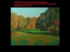 Paysage fauviste François Besson 1904 1987 HST TBE