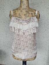 débardeur top rose froufrou Lynn Adler M