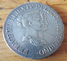 monnaie argent italie 5 franchi 1808 principato di lucca e piombino bonaparte