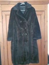 Manteau VISON véritable dark (brun) Pierre Lanselle TBE !! 42/44