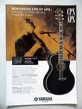 PUBLICITE-ADVERTISING :  Guitare YAMAHA CPX et APX  07-08/2007 David Gilmour