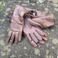 Gants Militaires Cuir Marron