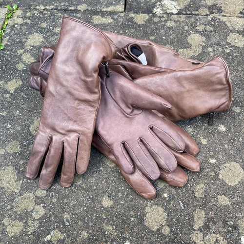 Gants militaires cuir marron - militaires,