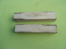 2 carrelets bois de buis,ébénisterie,tournage,coutellerie,stylo,maquette