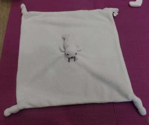 B2c doudou plat phoque blanc - b2c,