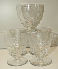 *5 VERRES CRISTAL BACCARAT modèle MICHEL ANGE Estampillés SORTIS  GRENIER TABLE