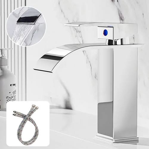 Robinet lavabo cascade inox - robinet,