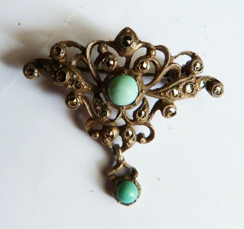 Bijou broche argent massif - , +