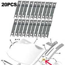Jeu de clips pare brise pour