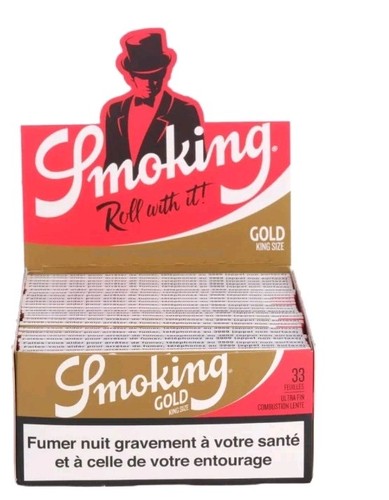 Cartine smoking gold slim slow - gold,