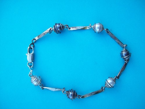 Bracelet fantaisie avec perle - bracelet,