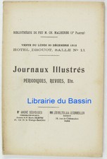 Bibliothèque de feu M. Ch. Malherbe 2e partie Journaux illustrés Catalogue 1912