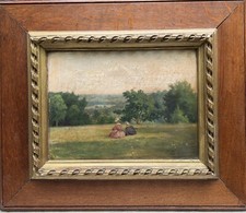 Georges Rouard (xix-xx) - Couple Au Jardin, Circa 1890