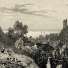 Normandie Vue de Tancarville -