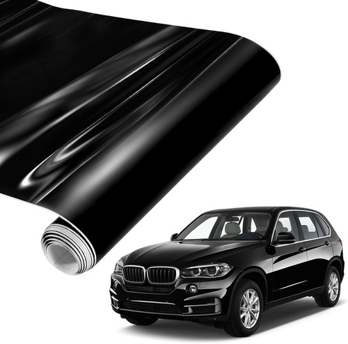 Gloss black vinyl wrap - vinyl, x