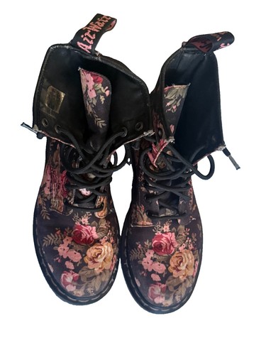 Doc martens rose floral print - doc,