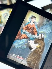 DIAPOSITIVES RELIGION COULEUR  PLAQUES DE VERRE  TABLEAU SCENE RELIGIEUSE