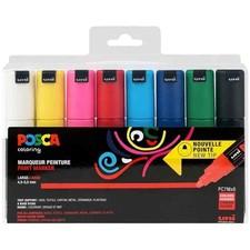 [PC7M/8A ASS18] POSCA Étui de 8 marqueurs à pigment pc7m