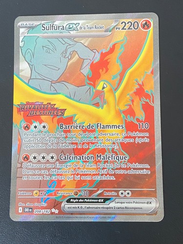 Carte pokemon sulfura - carte,