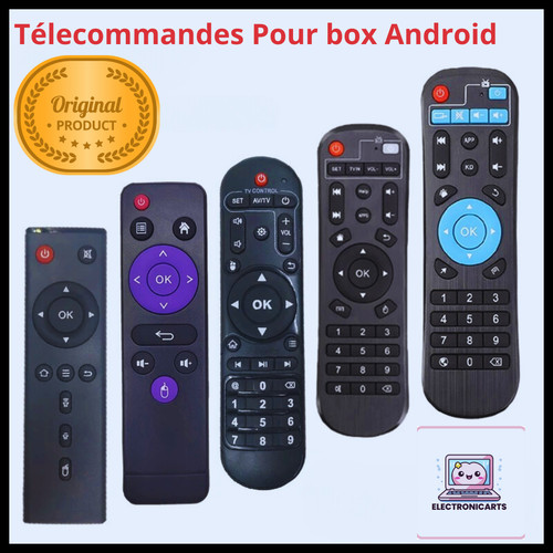 Telecommandes pour box android - pour,