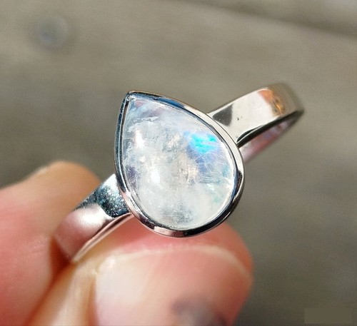 90g bague pierre lune - bague,