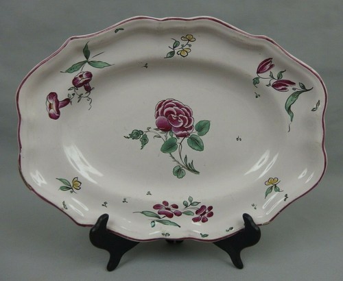 Ancien plat ovale faience - ovale, en