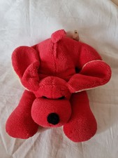 Doudou Peluche Chien Rouge et