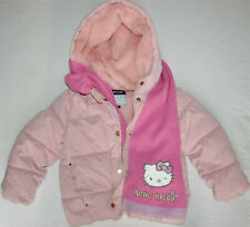 Blouson Doudoune fille Int polaire Rose Capuche fourré + écharpe Hello Kitty 3/4