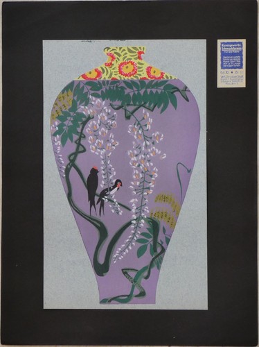Vase art deco - art, deco,