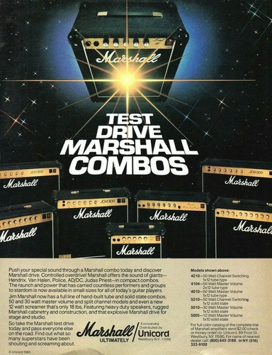 Vtg 80s marshall combos - vtg,