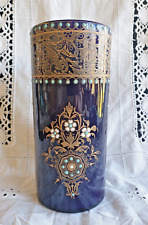 Boch Frères Keramis, vase rouleau émaillé céramique BFK 229, Art Nouveau
