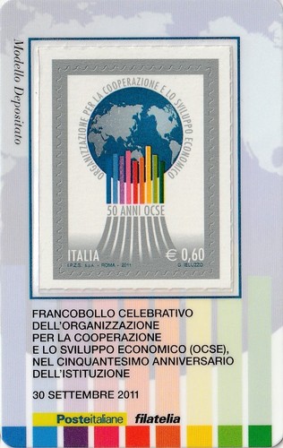 2011 tessera filatelica - filatelica, unif