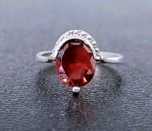 Ancienne bague grenat monté - ancienne,
