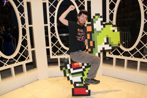 Yoshi pixel cosplay bit - yoshi, 8-bit