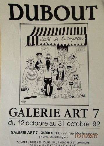 Affiche dubout exposition - affiche,