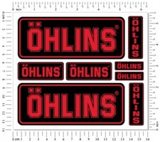 Ohlins Fork Shock Stickers Set
