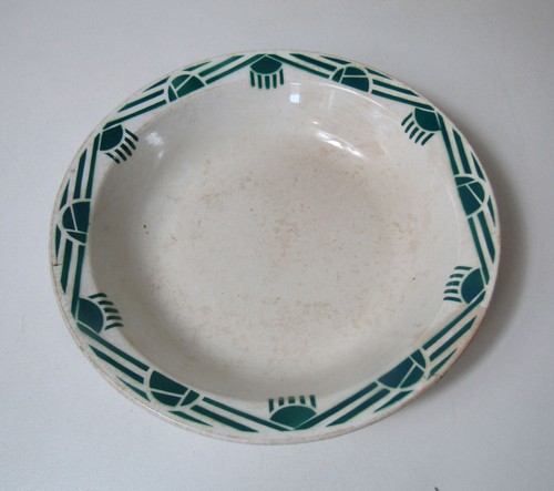 Ancien plat rond creux - ancien,