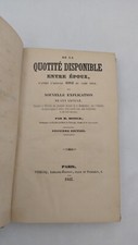 De la Quotité Disponible