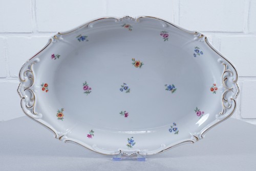 Plat service porcelaine - plat, de