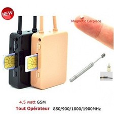 Kit espion Micro nano oreillette magnétique GSM collier  - sans fil Bluetooth - 