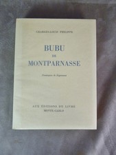 BUBU DE MONTPARNASSE. Par Charles-Louis Philippe. 1946.