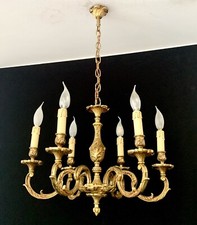 Lustre Louis XV 6 Lum bronze