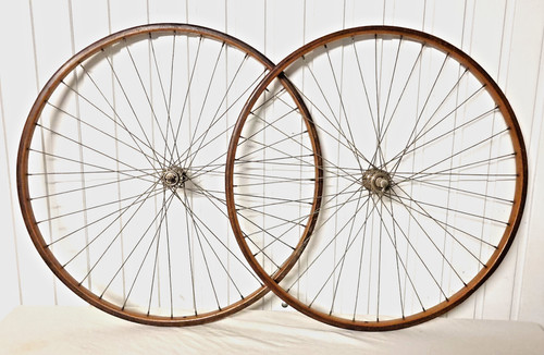 Paire roues bois societe - roues,