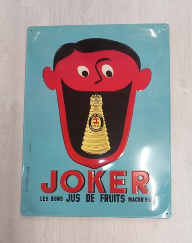 Tôle publicitaire joker - tôle,