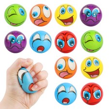 12 pcs Balles Anti-Stress Colorées,Boules à Presser Sensorielle,Antistress Ad...