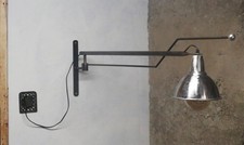Applique murale articulée industrielle – Lampe potence métal –vintage loft
